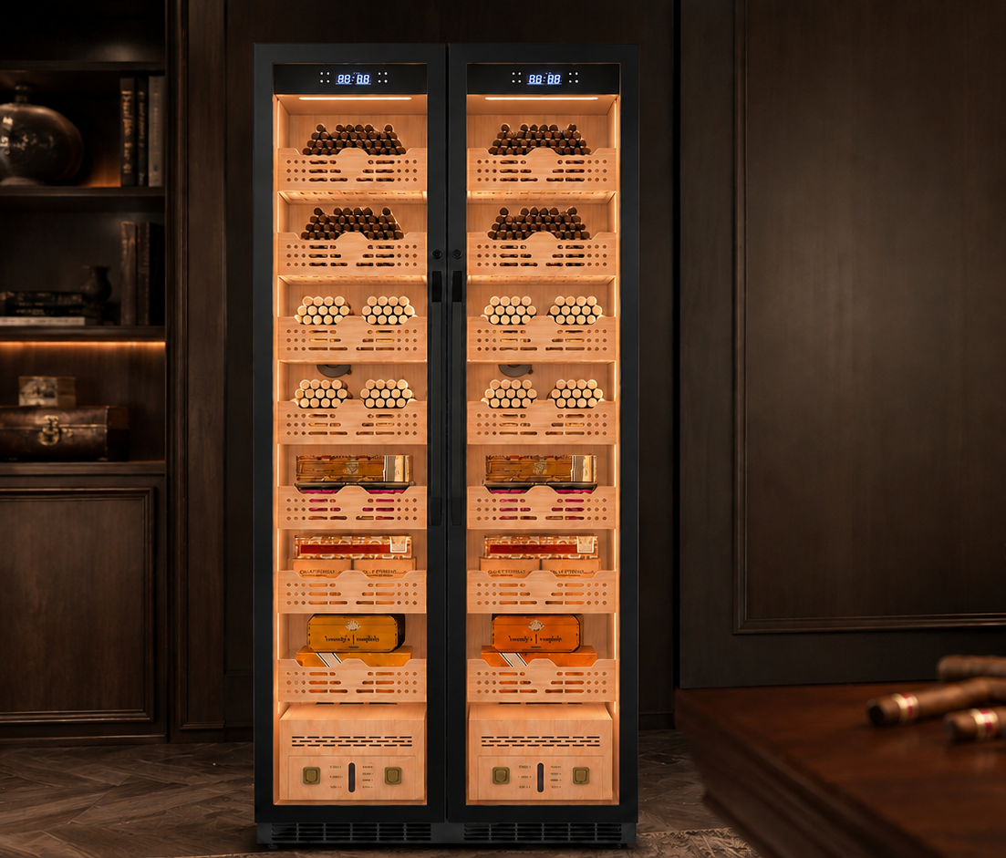 Actual photos of the BALANS large cigar cabinet