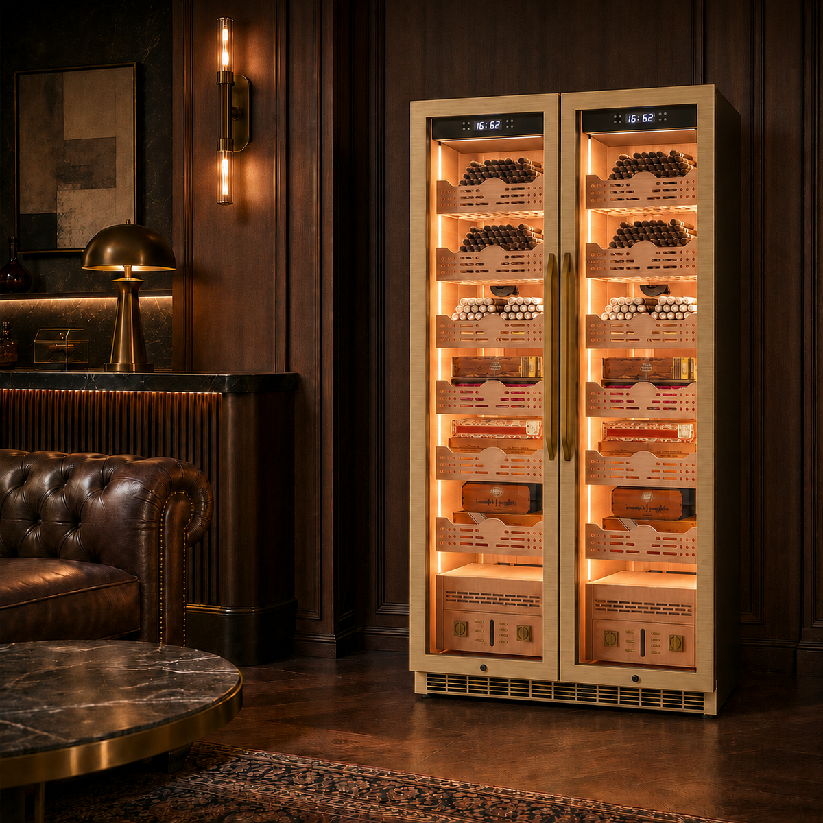 How to season a cigar humidor with proper humidity control