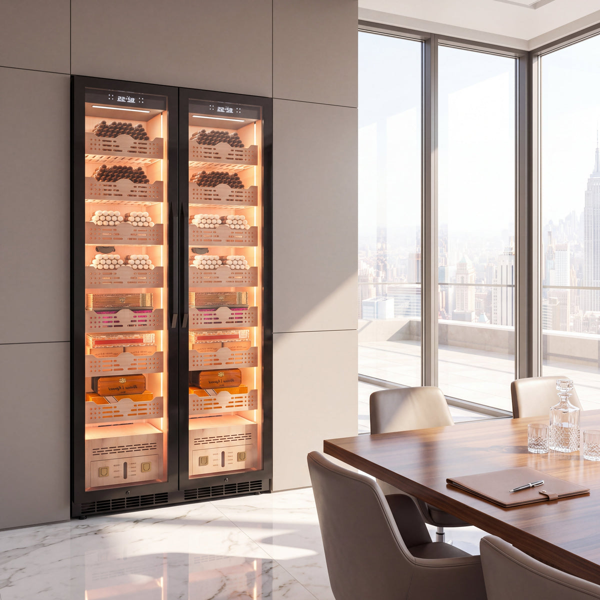 BALANS premium cigar cabinet for large cigar collections