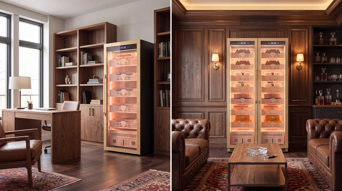 Single-Door vs. Double-Door Humidor Cabinets: Which Fits Your Collection and Space?