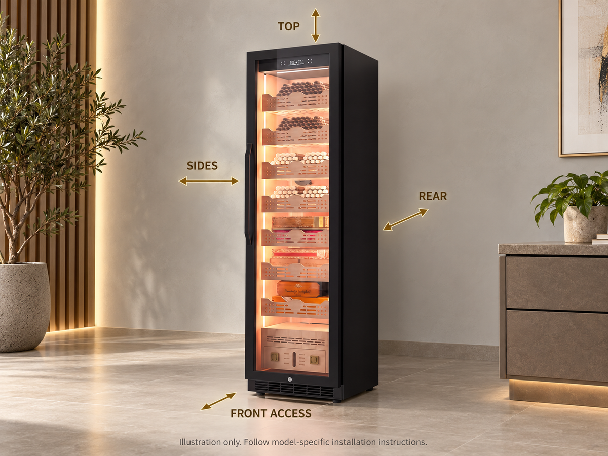 How to Install a Freestanding Cigar Humidor Cabinet
