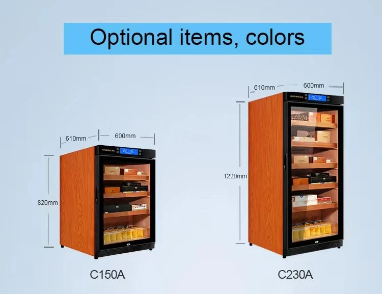 Raching Cigar Cabinet C150A Compressor Constant Temperature and Humidity Cedar Wood Household Cigar Box Moisturizing Cabinet