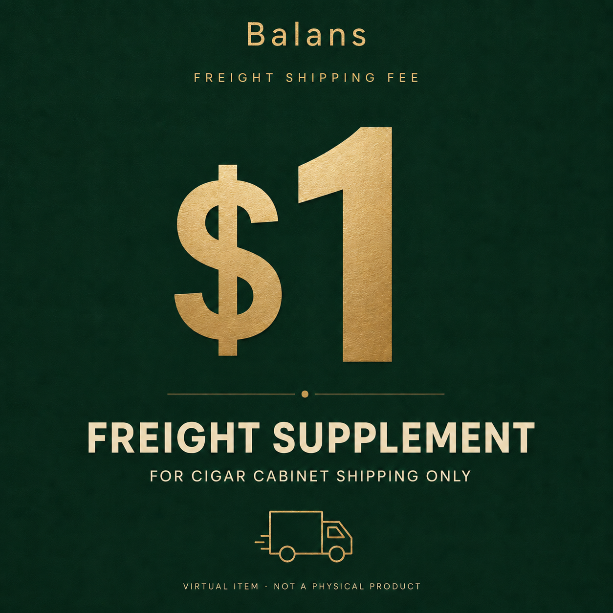 Freight Shipping Fee - $1