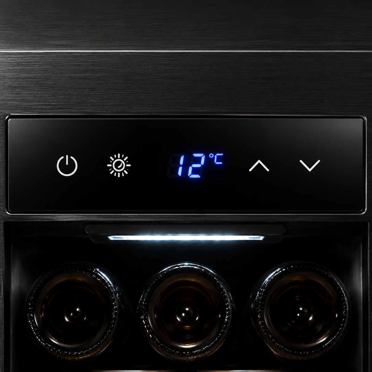 BALANS JC-208WS Black Wine Cooler 208L | 80 Bottle Freestanding Wine Refrigerator with Wooden Shelves