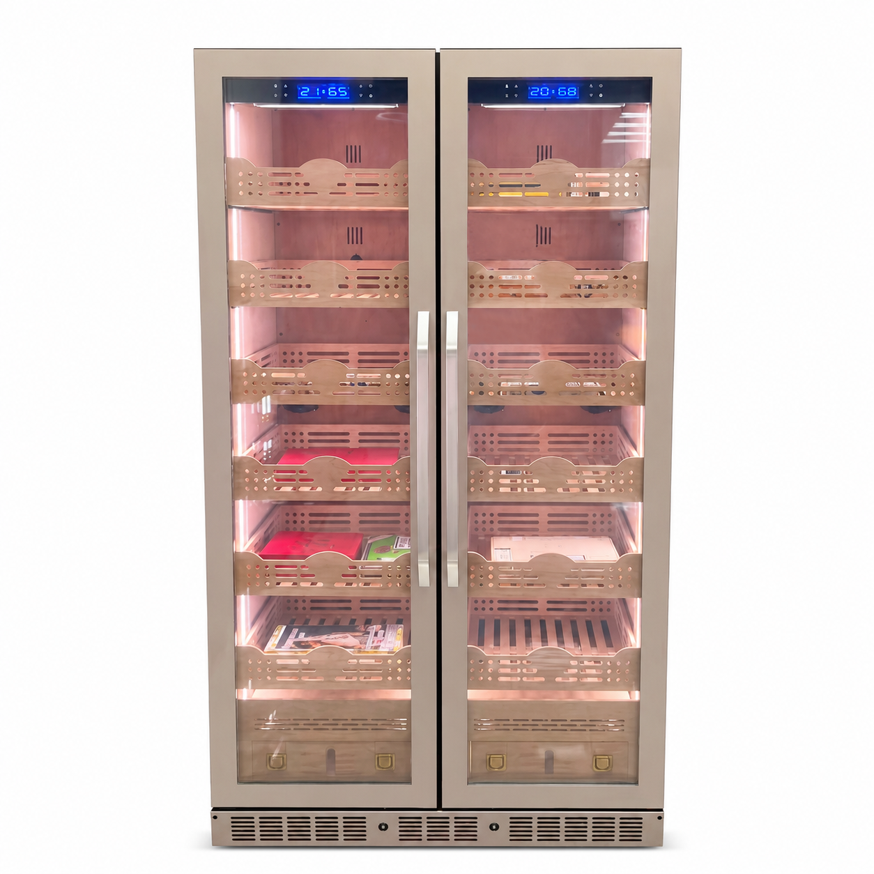 BALANS BX-680 Dual Zone Cigar Humidor Cabinet | Luxury Wine & Cigar Storage