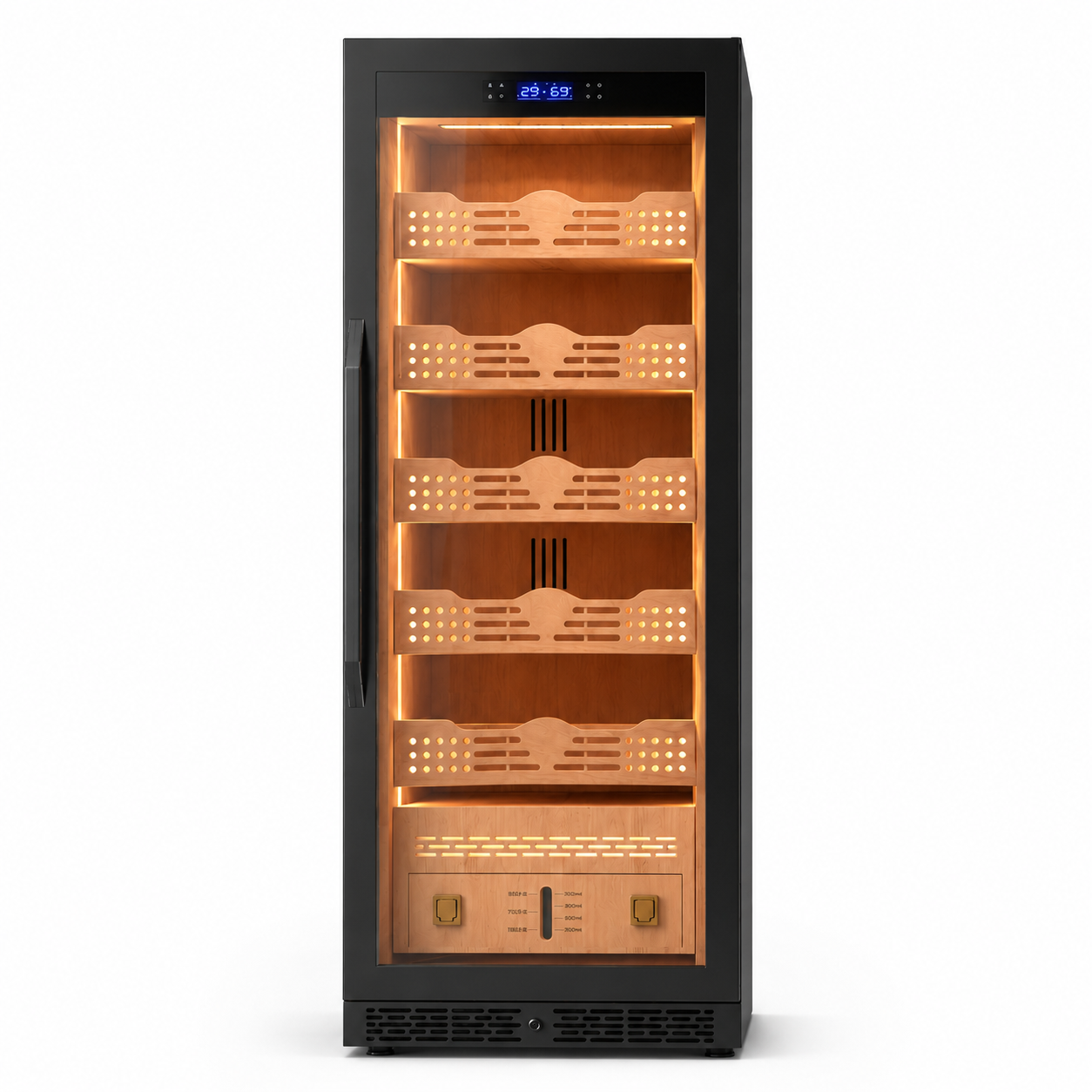 BXW-308A freestanding cigar humidor cabinet