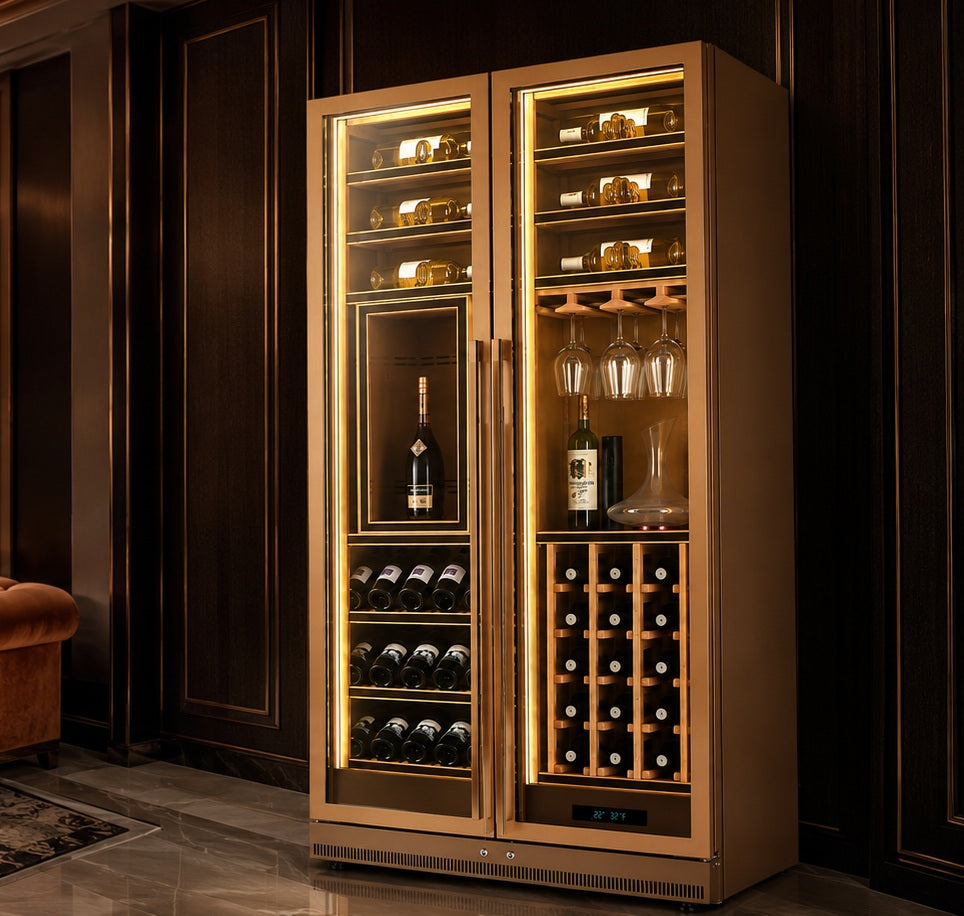 Multi zone wine cooler