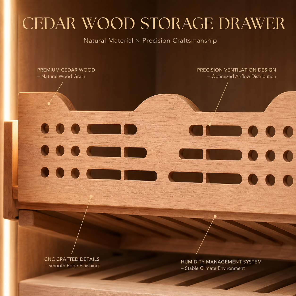 Balans BXW-220 220L Spanish Cedar Humidor | 600-1000 Count