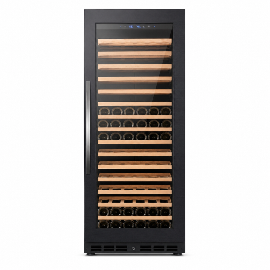 BALANS JC-350WS 325L Black Stainless Steel Wine Cooler | 75 Bottle Wine Refrigerator