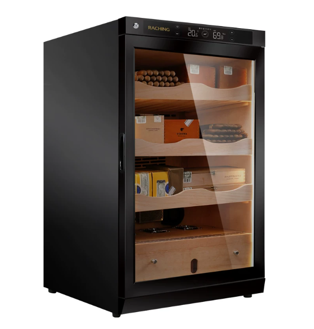 Raching Cigar Cabinet C150A Compressor Constant Temperature and Humidity Cedar Wood Household Cigar Box Moisturizing Cabinet