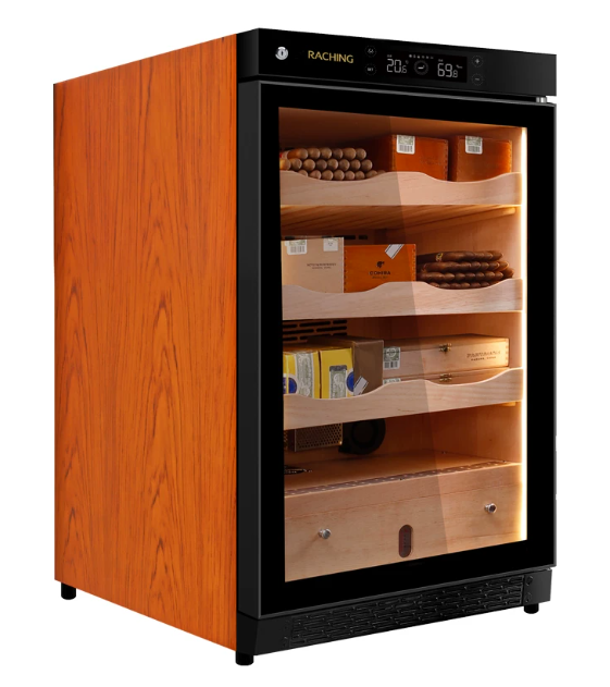 Raching Cigar Cabinet C150A Compressor Constant Temperature and Humidity Cedar Wood Household Cigar Box Moisturizing Cabinet