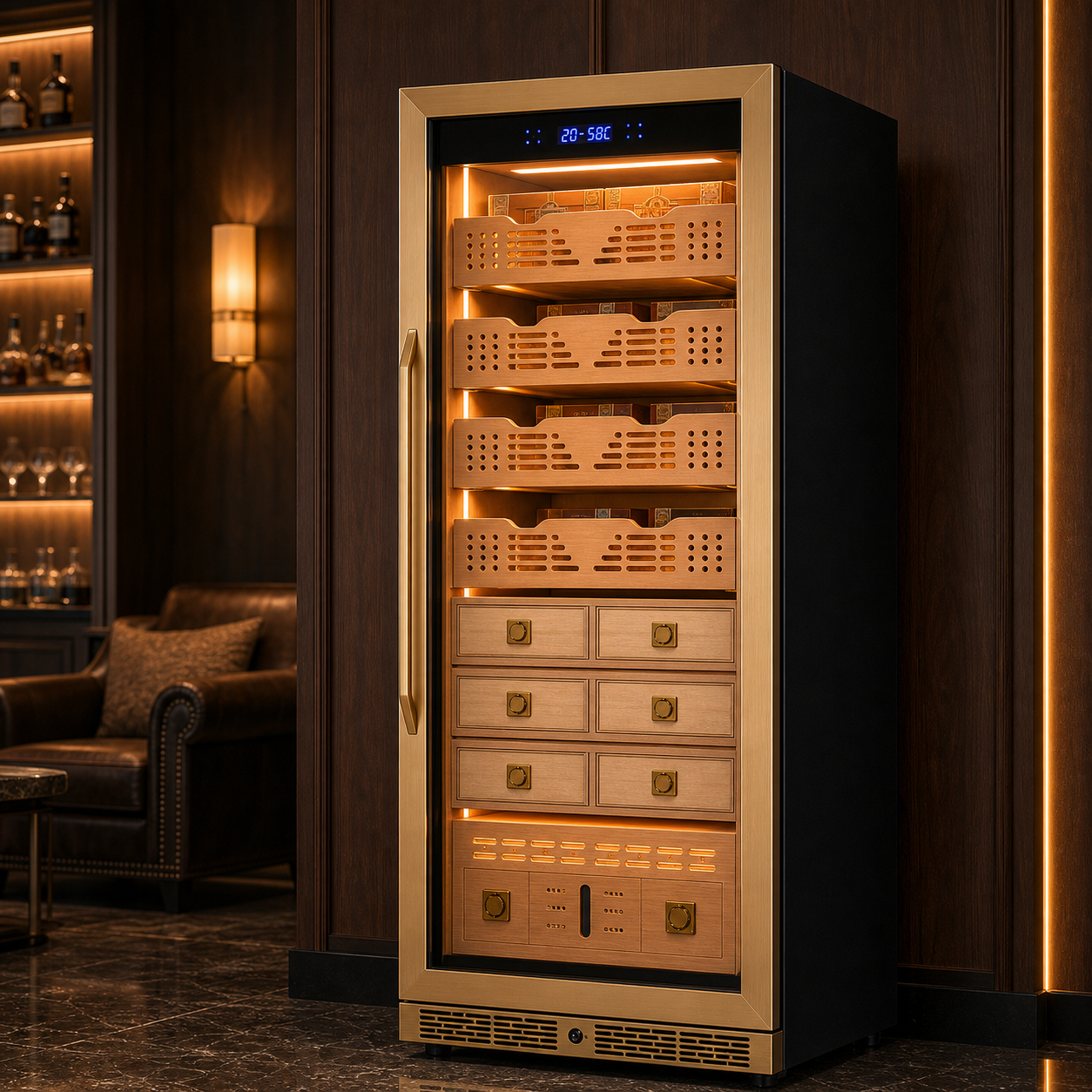 BXW-608 Double Door Humidor