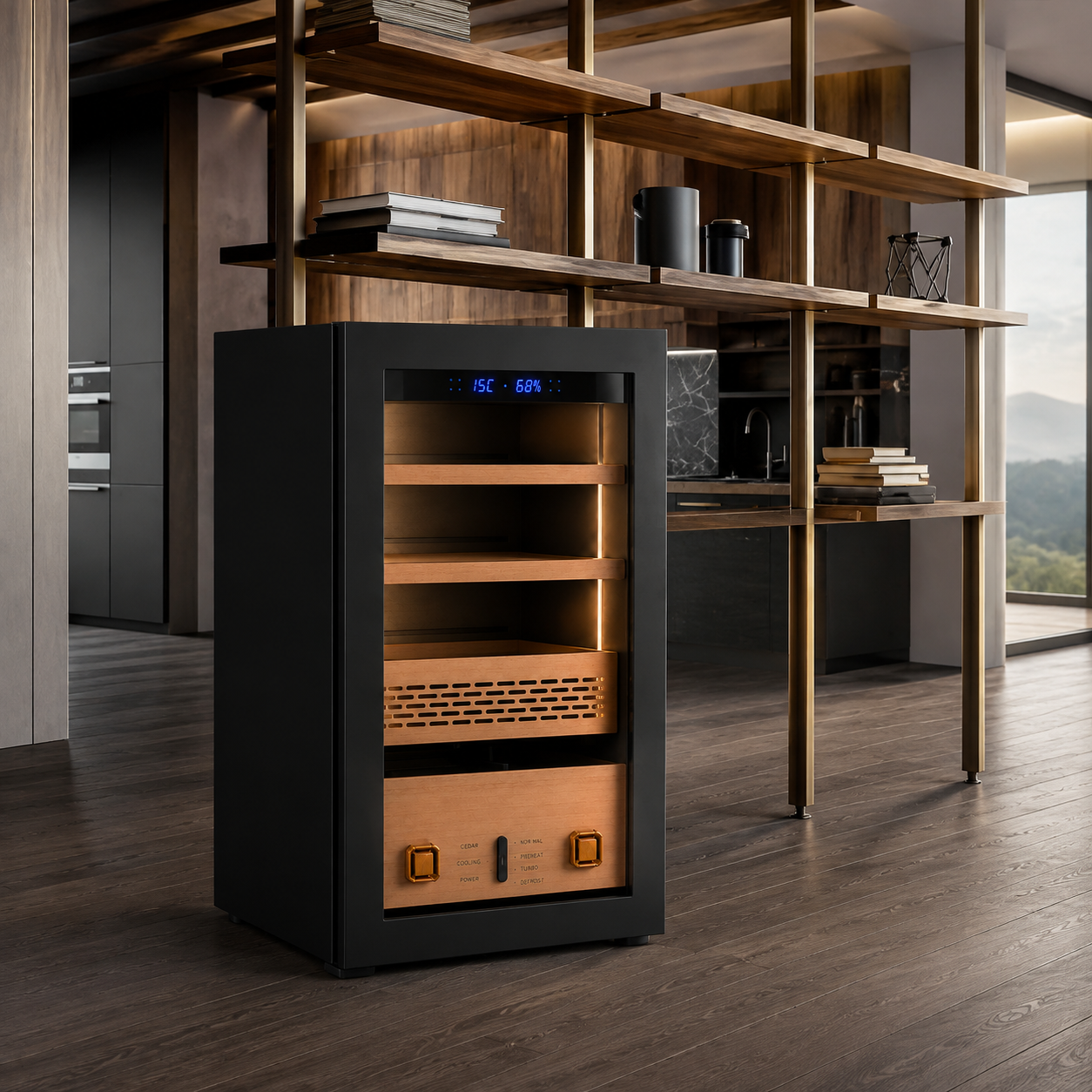 Balans BX-78 68L Aluminum Interior smart control Humidor | 80-150 Count