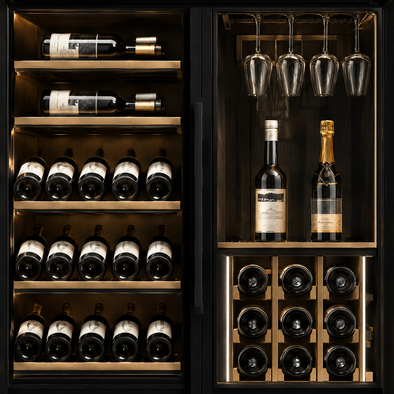 BALANS JC-808 Luxury Wine Storage Cabinet | 550L Double Door Wine Refrigerator