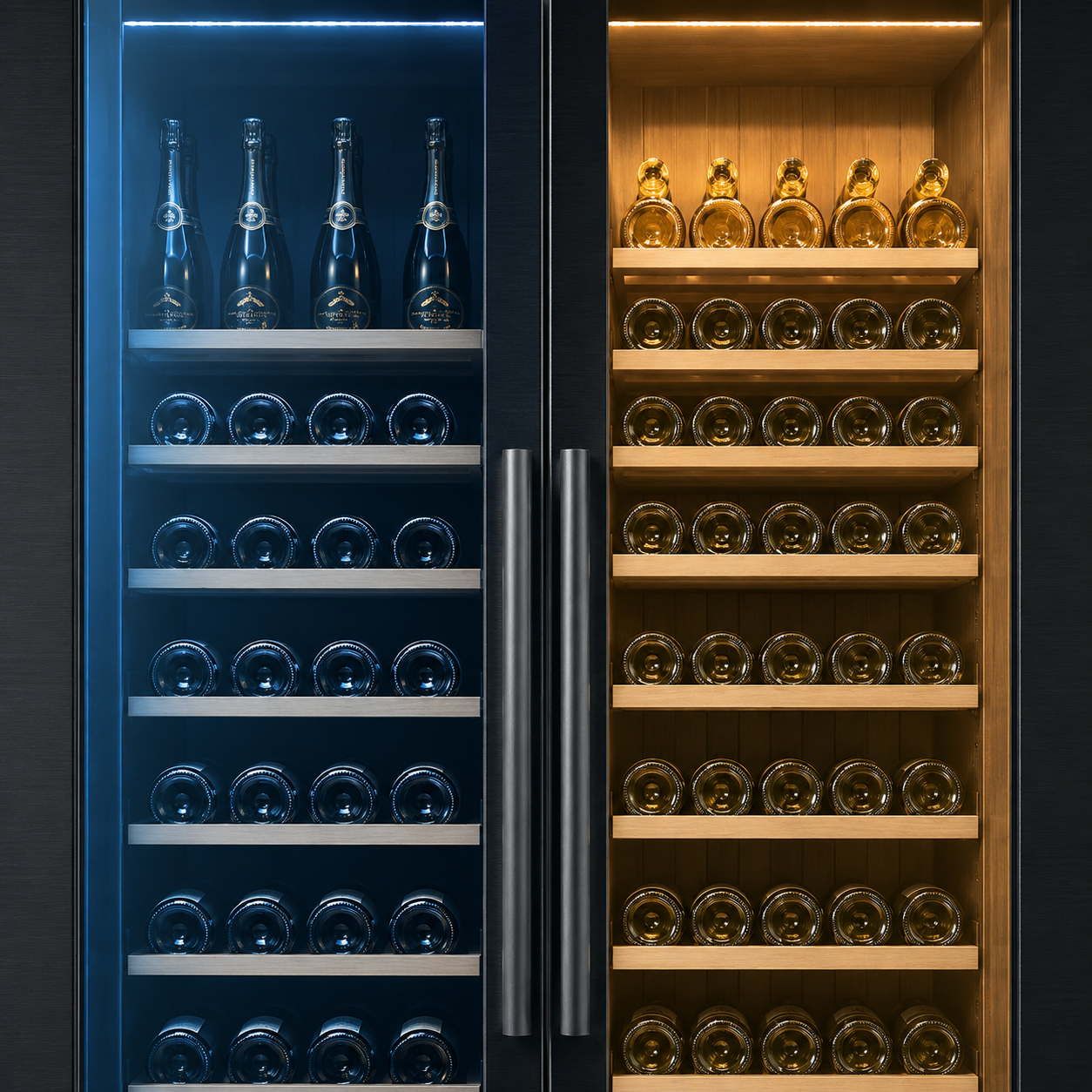 BALANS JC-735WD Dual Zone Wine Cooler | 760L Double Door Luxury Wine Cabinet