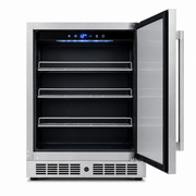 BALANS BC-130WS 130L Beverage Cooler | Built-In Stainless Steel Drink Refrigerator