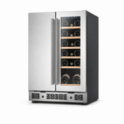 BALANS BJ-110WD Premium Built-In Wine & Beverage Cooler with Dual-Zone Temperature Control and Compressor Cooling