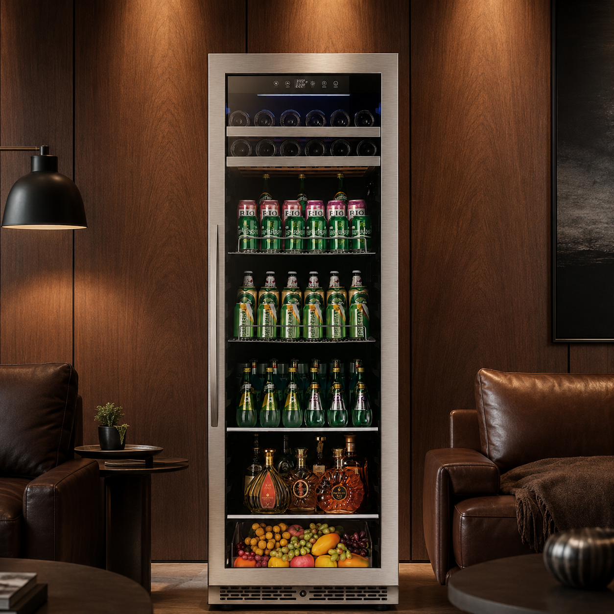 BALANS BJ-465WS 508L Silver Wine & Beverage Cooler | Large Capacity Wine Cooler