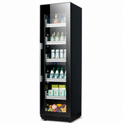 BALANS BJ-508WD Dual Zone Beverage Cooler | 270L/380L Black Stainless Steel Refrigerator