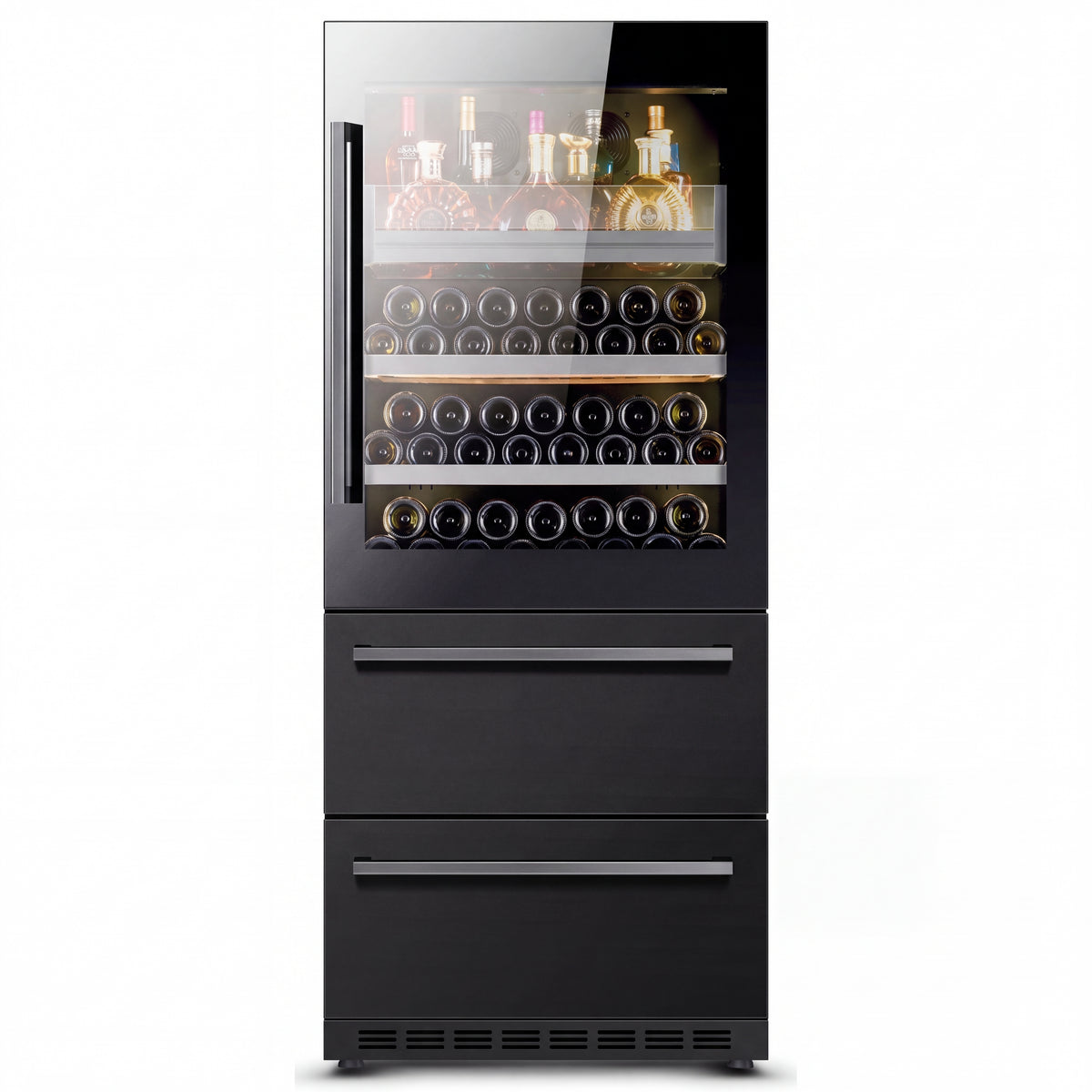 BALANS BJ-608WD 120-bottle wine refrigerator front view