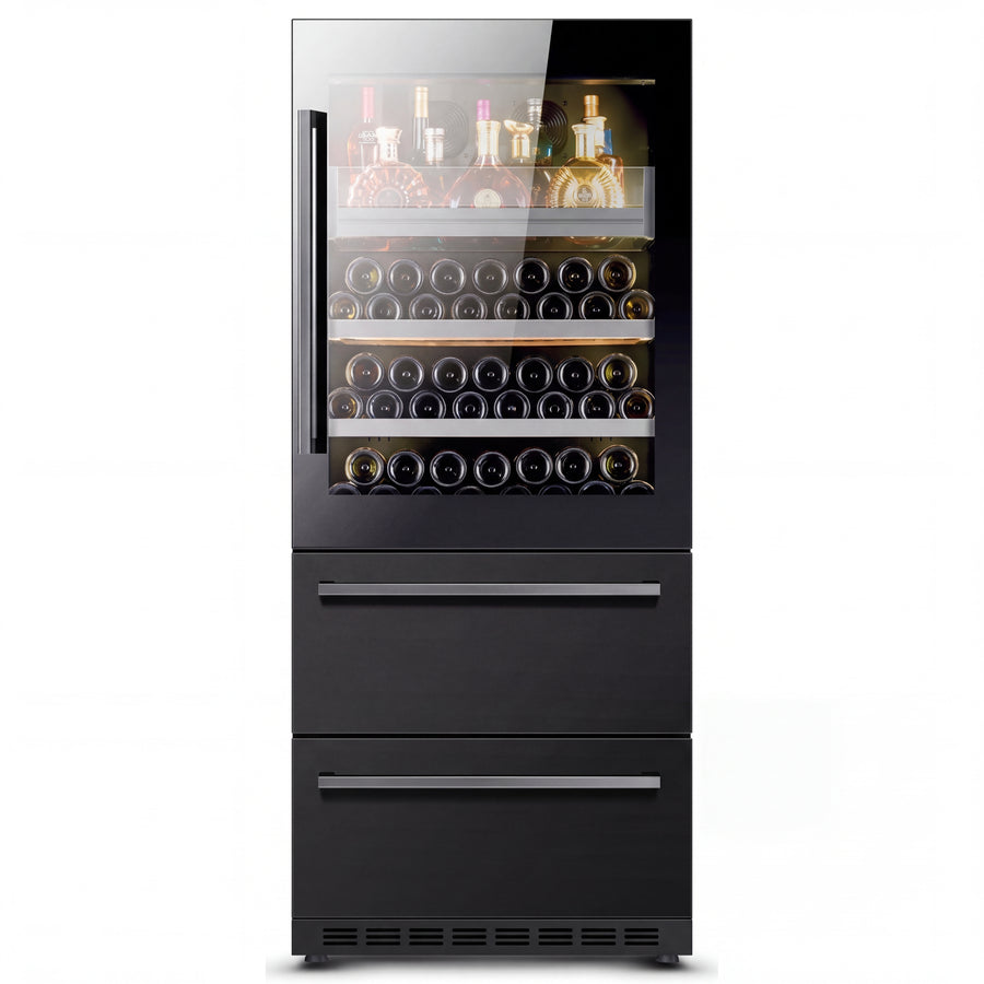 BALANS BJ-608WD 120-bottle wine refrigerator front view