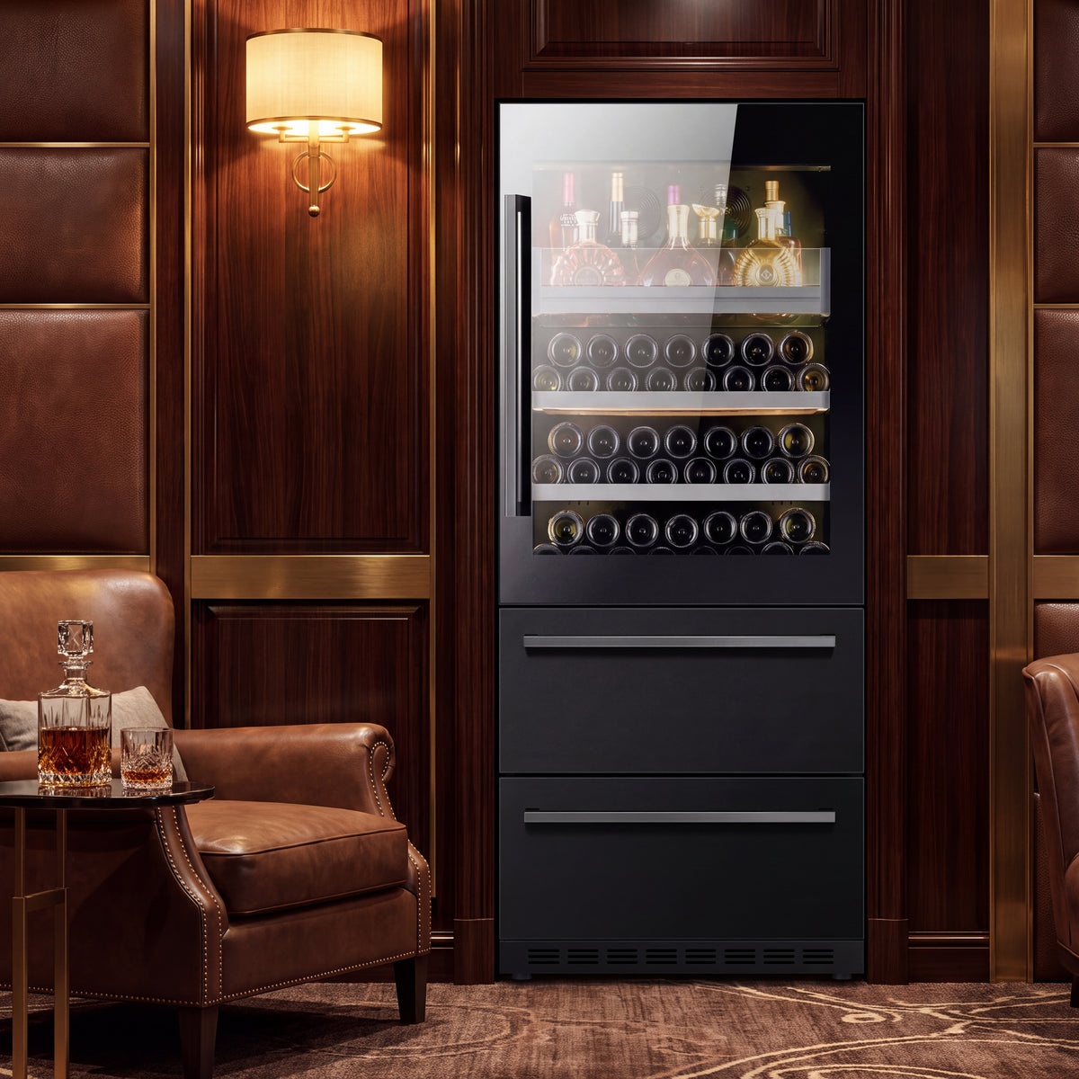 BALANS BJ-608WD 350L dual-zone wine cooler