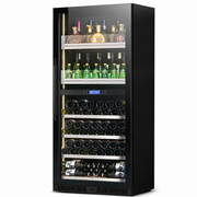 BALANS BJ-608WD Dual Zone Beverage Cooler | 475L Black Drink Refrigerator