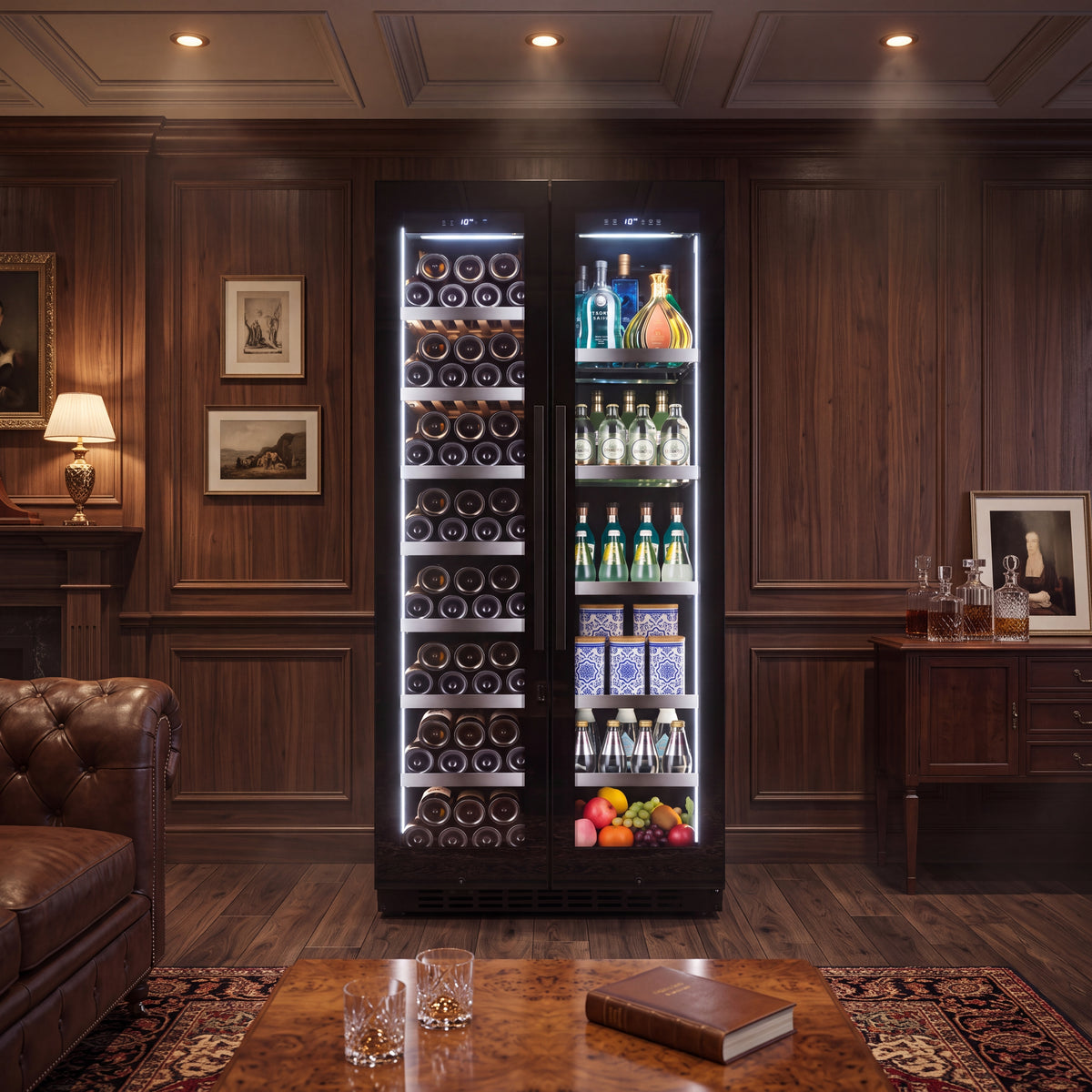 BJ-608WDA wine and beverage refrigerator for restaurant and hotel
