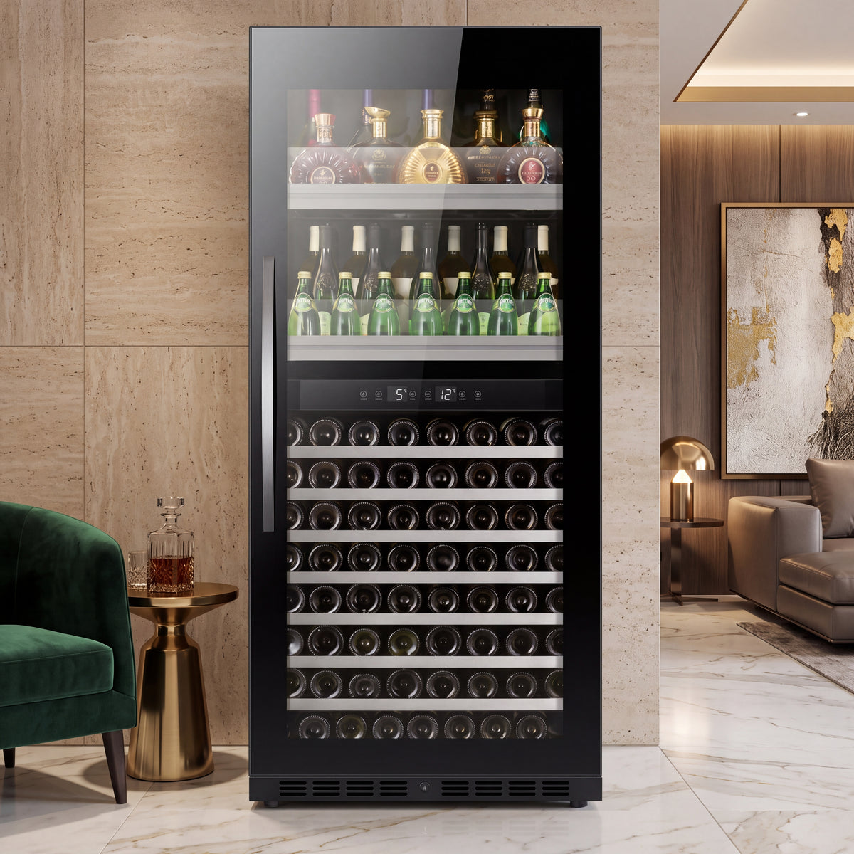 BALANS dual temperature wine and beverage cooling cabinet