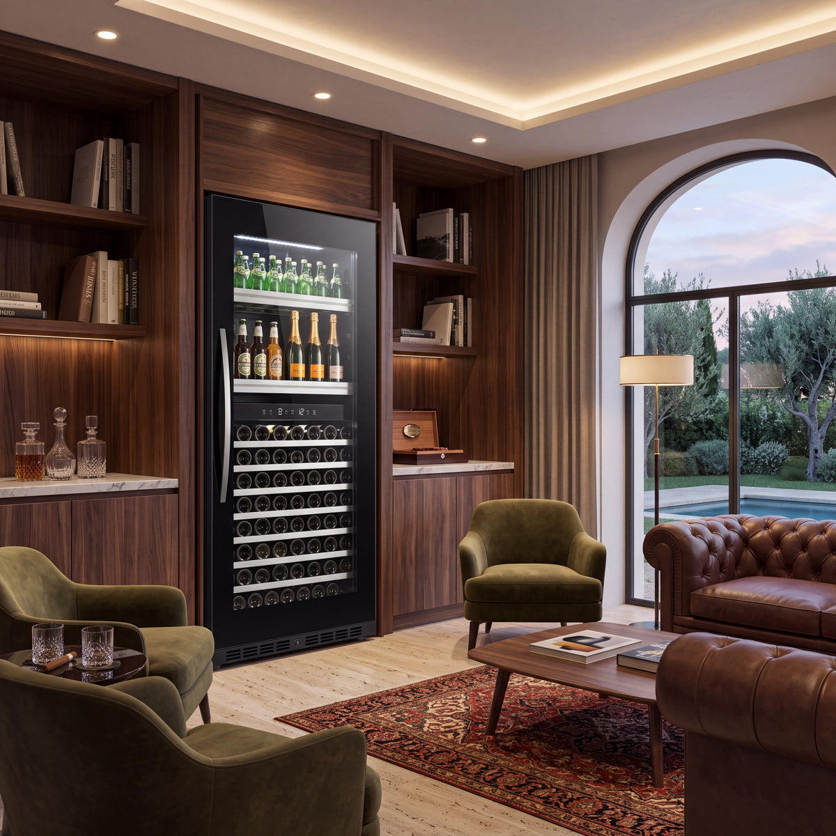BJ-608WD wine cooler for restaurant office and lounge