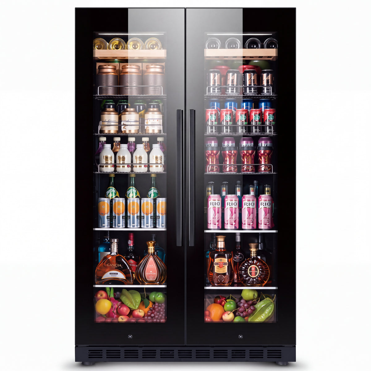 BALANS BJ-635WD 300L dual zone wine and beverage cooler
