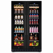 BALANS BJ-635WD Double Door Wine & Beverage Cooler | 300L Dual Zone Cabinet