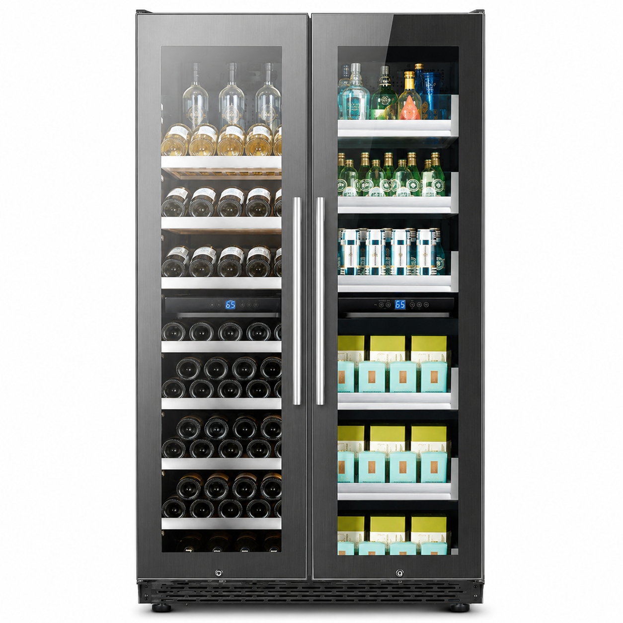 BALANS BJ-735WF 760L Double Door Dual Zone Beverage Refrigerator