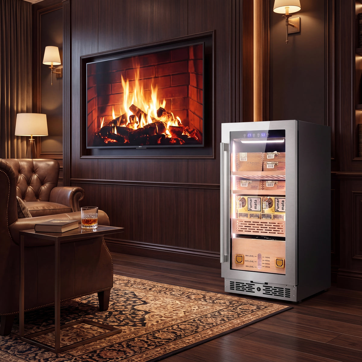BX-108 compressor cooling system for electric cigar humidor