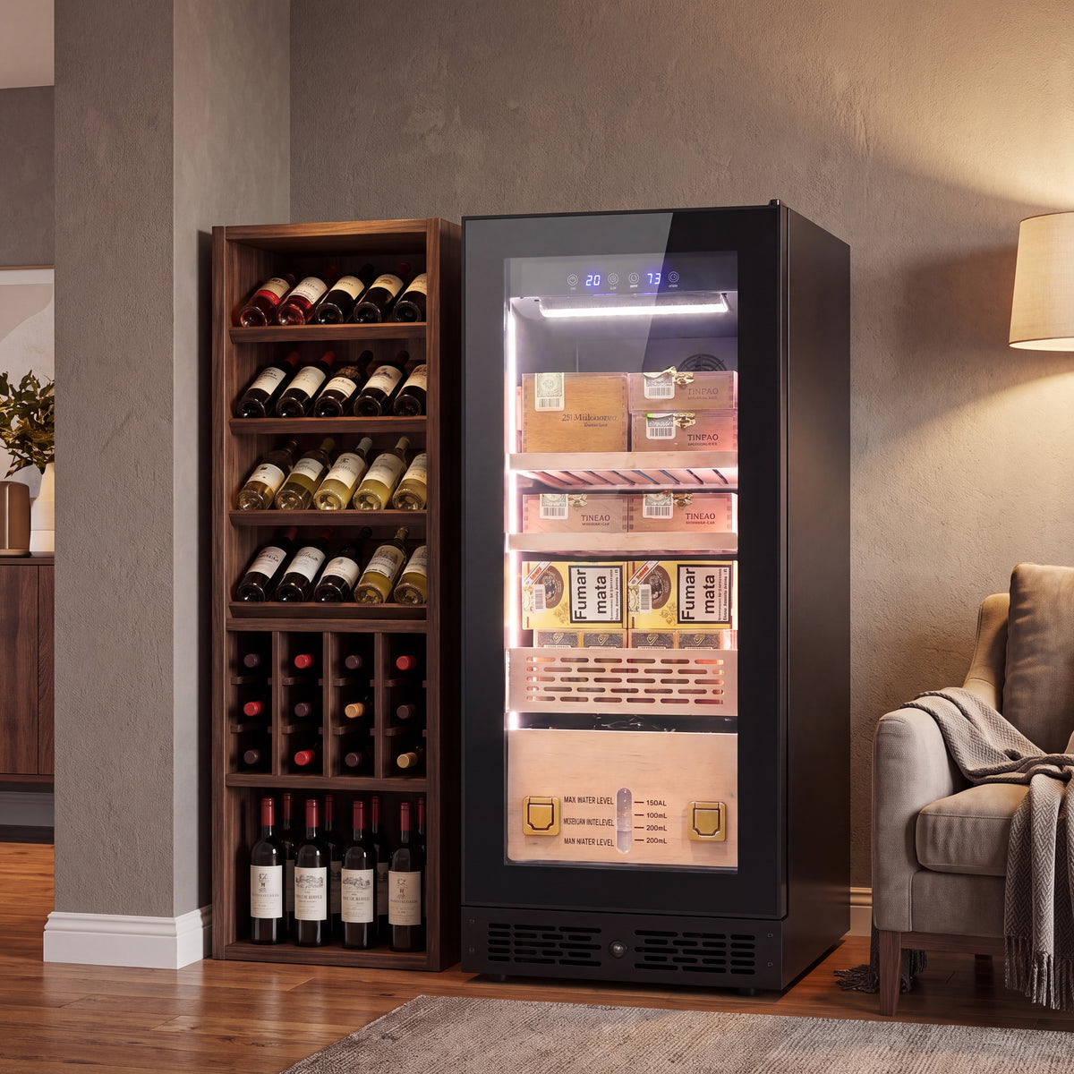 BALANS BX-108 96L Electric Cigar Humidor | 200–250 Cigars