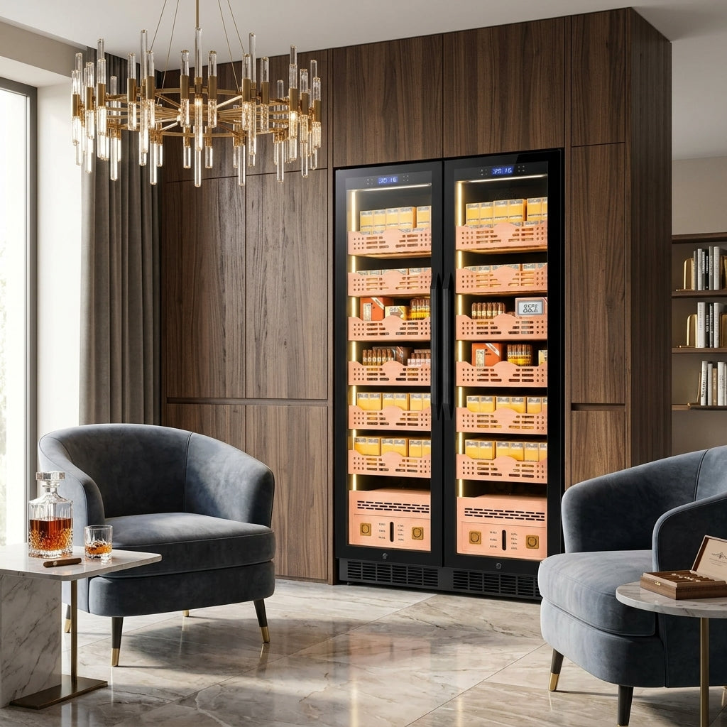 BALANS BX-680 480–660L large cigar humidor cabinet