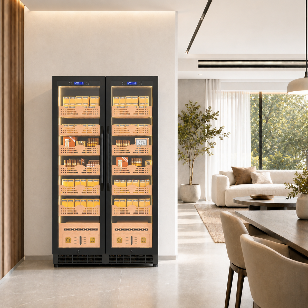 BALANS BX-680 480–660L large cigar humidor cabinet