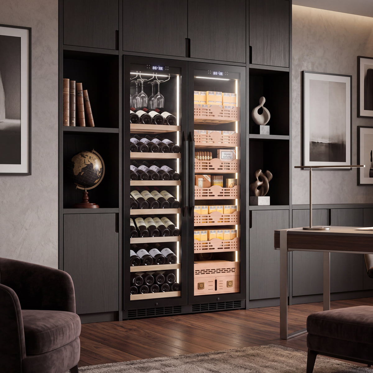 BALANS BX-680 Wine & Cigar Cabinet 