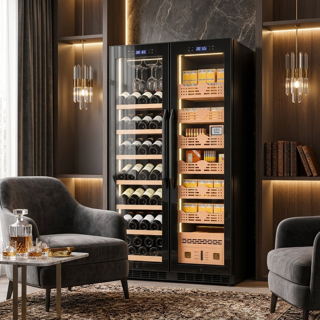 BALANS BX-680 luxury cigar humidor cabinet for premium cigar collectors
