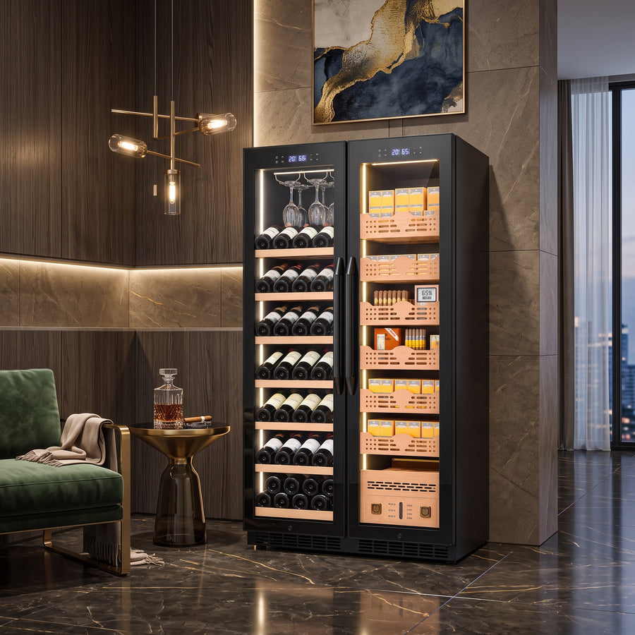 BALANS BX-680 Wine & Cigar Cabinet | 480–660L Dual/Tri-Zone