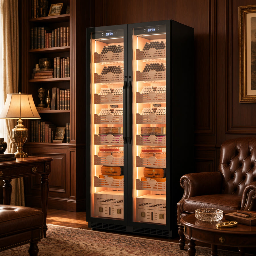 BALANS BX-735 Largest Cigar Humidor Cabinet | 545–760L, Up to 5,600 Cigars