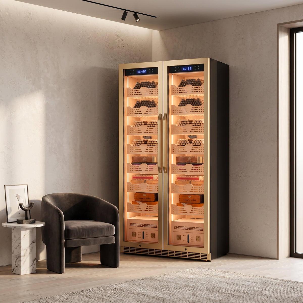 BX-735 760L Deep cigar humidor cabinet