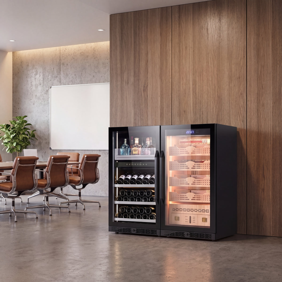 BALANS BXW-220 cigar storage cabinet for home office and premium interiors