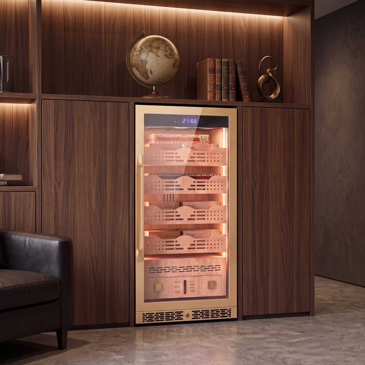 BALANS BXW-220 Gold Cigar Humidor – Built-in Installation