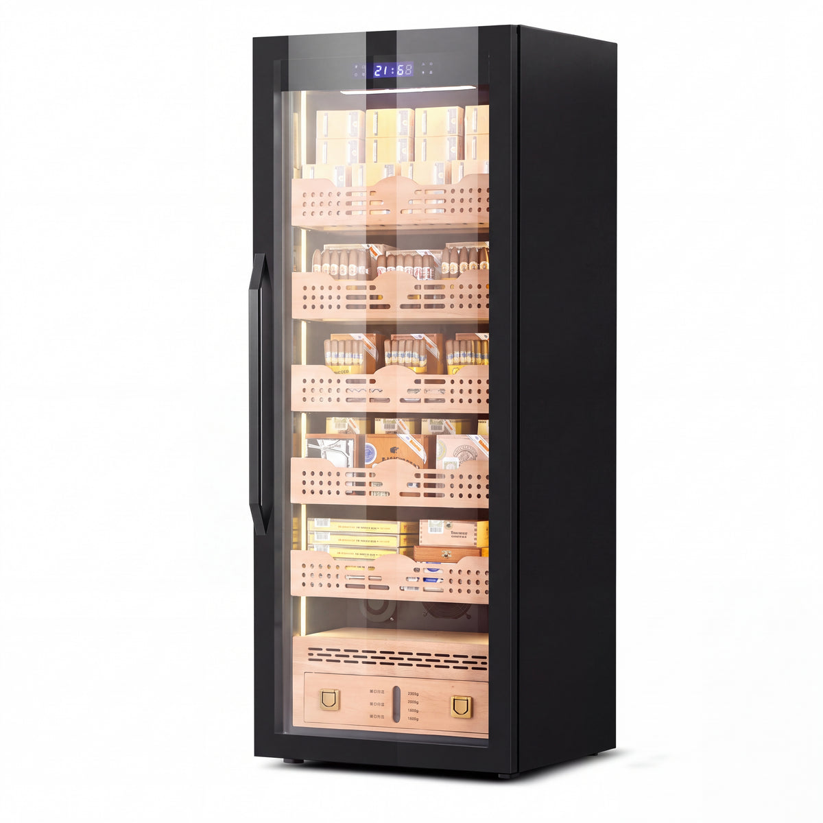 BALANS BXW-308A electric cigar humidor cabinet with glass door