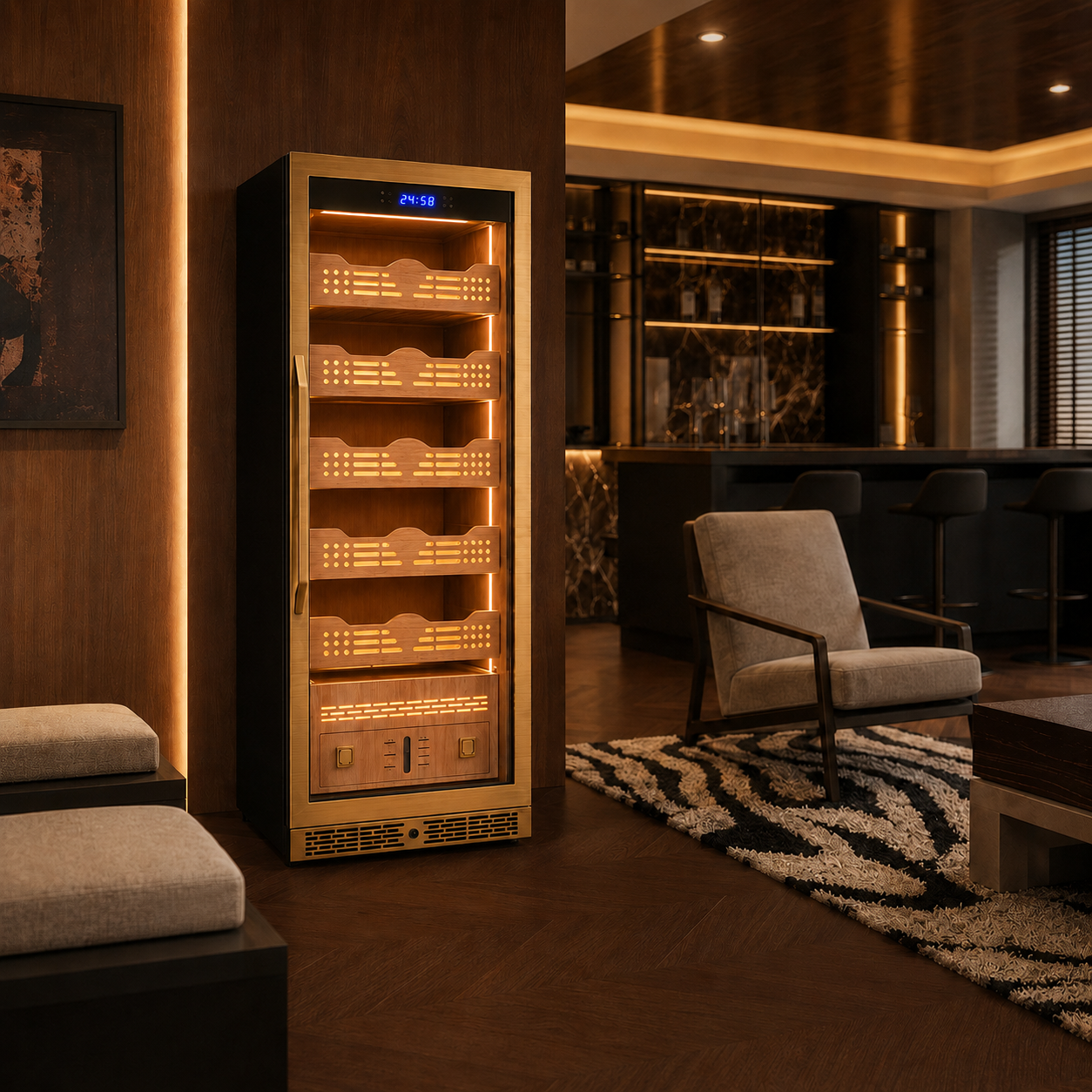 BX-308B Single Door Humidor