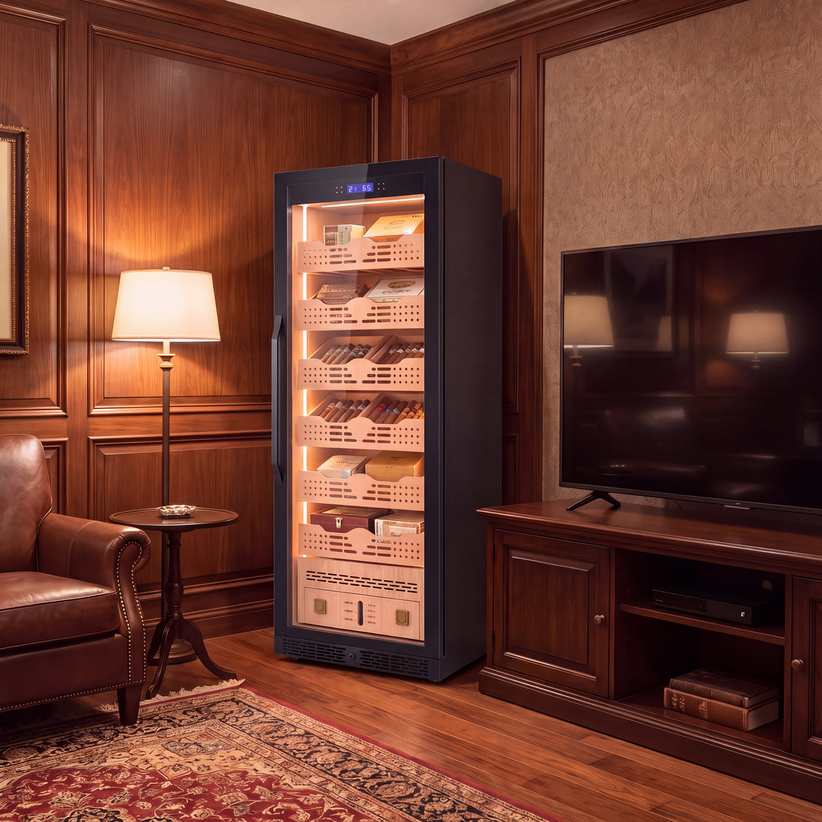 BALANS BXW-435A 338L Large Cigar Humidor Cabinet | 1,880–2,180 Cigars