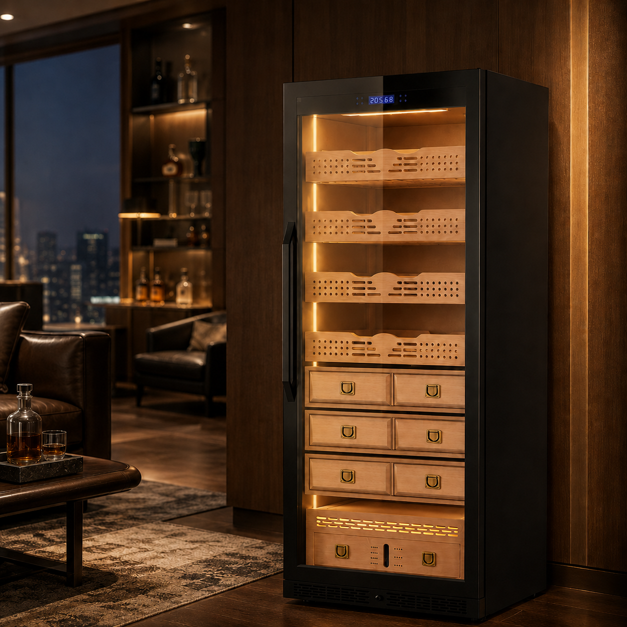 BXW-608 single Door Humidor