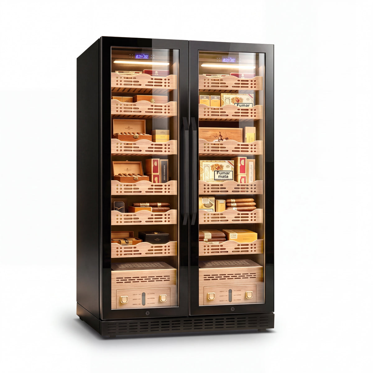 BALANS BXW-635 Large Electric Cigar Humidor Cabinet – 3,200–4,400 Cigars