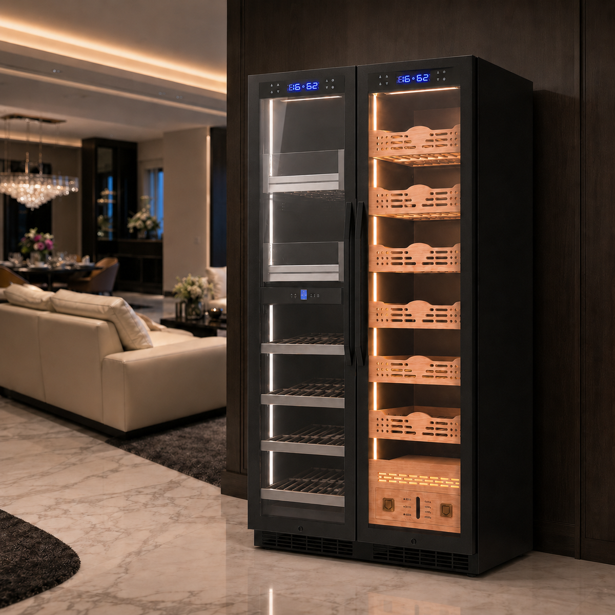 Balans BX-680 Dual / Tri-Zone Wine and Cigar Cabinet | 480-660L